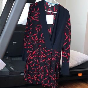 Dvf short wrap dress